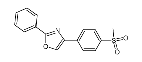 4-[4-(methylsulfonyl)phenyl]-2-phenyl-1,3-oxazole结构式