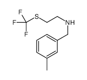 N-(3-Methylbenzyl)-2-[(trifluoromethyl)sulfanyl]ethanamine Structure