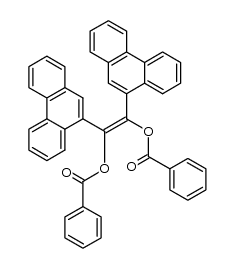 1,2-bis-benzoyloxy-1,2-di-[9]phenanthryl-ethene Structure