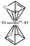 Molybdenum, bis(η5-2,4-cyclopentadien-1-yl)diiodo- Structure