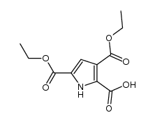 3,5-bis(ethoxycarbonyl)-1H-pyrrole-2-carboxylic acid Structure