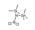 (dichloroboryl)(trimethylsilyl)(trimethylstannyl)amine Structure