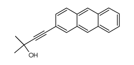 2-(3-hydroxy-3-methyl-1-butynyl)anthracene Structure