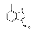 7-iodo-1H-indole-3-carbaldehyde structure