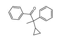 2-cyclopropyl-2-phenylpropiophenone结构式