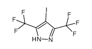 4-Iodo-3,5-bis-(trifluoromethyl)-1H-pyrazole structure