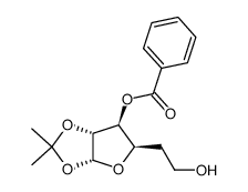 3-O-benzoyl-5-deoxy-1,2-O-isopropylidene-α-D-xylo-hexofuranose Structure