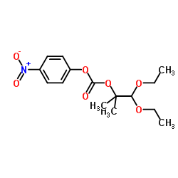 2-(1,1-Diethoxy-2-methyl)propyl 4’-Nitrophenyl Carbonate结构式