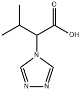 3-methyl-2-(4H-1,2,4-triazol-4-yl)butanoic acid结构式