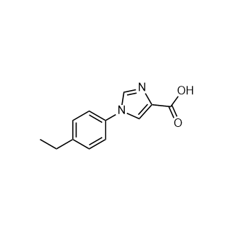 1-(4-Ethylphenyl)-1H-imidazole-4-carboxylic acid Structure
