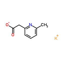 Potassium (6-methyl-2-pyridinyl)acetate structure