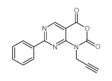 7-苯基-1-(2-丙炔)-1H-嘧啶并[4,5-d][1,3]噁嗪-2,4-二酮结构式