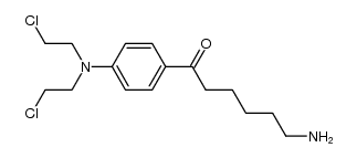 6-amino-1-(4-(bis(2-chloroethyl)amino)phenyl)hexan-1-one结构式