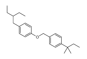1-(2-ethylbutyl)-4-[[4-(2-methylbutan-2-yl)phenyl]methoxy]benzene Structure