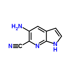 5-Amino-1H-pyrrolo[2,3-b]pyridine-6-carbonitrile structure