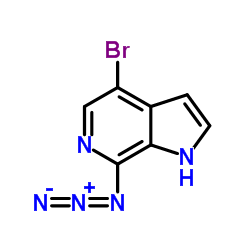 7-Azido-4-bromo-1H-pyrrolo[2,3-c]pyridine结构式