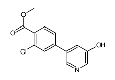 methyl 2-chloro-4-(5-hydroxypyridin-3-yl)benzoate Structure