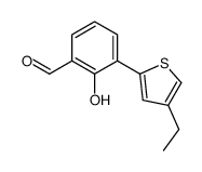 3-(4-ethylthiophen-2-yl)-2-hydroxybenzaldehyde Structure