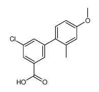 3-chloro-5-(4-methoxy-2-methylphenyl)benzoic acid Structure