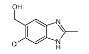 1H-Benzimidazole-5-methanol,6-chloro-2-methyl-(9CI) structure