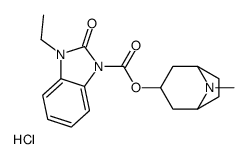 (8-methyl-8-azabicyclo[3.2.1]octan-3-yl) 3-ethyl-2-oxobenzimidazole-1-carboxylate,hydrochloride Structure