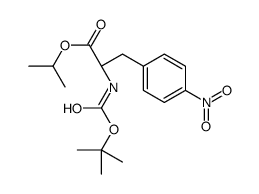 isopropyl (2R)-2-(tert-butoxycarbonylamino)-3-(4-nitrophenyl)prop anoate结构式