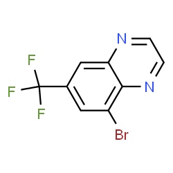 5-Bromo-7-(trifluoromethyl)quinoxaline structure