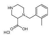 1-(2-Methyl-benzyl)-piperazine-2-carboxylic acid hydrochloride Structure