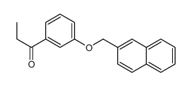 1-[3-(naphthalen-2-ylmethoxy)phenyl]propan-1-one结构式