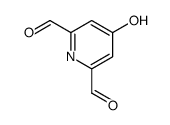 2,6-Pyridinedicarboxaldehyde, 4-hydroxy- (9CI)结构式
