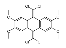 9,10-bis-dichloromethylene-2,3,6,7-tetramethoxy-9,10-dihydro-anthracene结构式