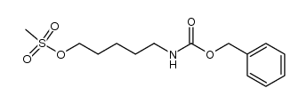 1-Z-amino-5-[(methylsulfonyl)oxy]pentane Structure