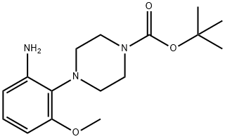 N1-BOC-4-(2-aMino-6-Methoxyphenyl)piperazine结构式