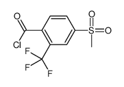 4-methylsulfonyl-2-(trifluoromethyl)benzoyl chloride结构式