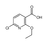 6-chloro-2-ethoxypyridine-3-carboxylic acid Structure