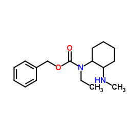 Benzyl ethyl[2-(methylamino)cyclohexyl]carbamate结构式
