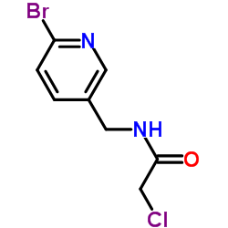 N-[(6-Bromo-3-pyridinyl)methyl]-2-chloroacetamide Structure