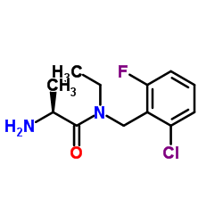 N-(2-Chloro-6-fluorobenzyl)-N-ethyl-L-alaninamide Structure