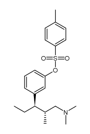 [1R,2R]-toluene-4-sulfonic acid 3-(3-dimethylamino-1-ethyl-2-methylpropyl)phenyl ester Structure