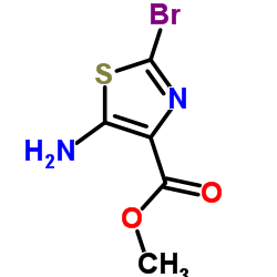 Methyl 5-amino-2-bromo-1,3-thiazole-4-carboxylate结构式