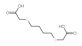 2-[4-(carboxymethylsulfanyl)butylsulfanyl]acetic acid Structure