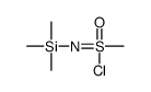 [(chloro-methyl-oxo-λ6-sulfanylidene)amino]-trimethylsilane Structure