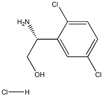 (R)-2-Amino-2-(2,5-dichlorophenyl)ethanol hydrochloride Structure