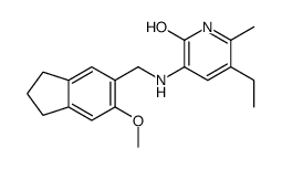5-ethyl-3-[(6-methoxy-2,3-dihydro-1H-inden-5-yl)methylamino]-6-methyl-1H-pyridin-2-one Structure