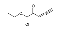2-Propanone,1-chloro-3-diazo-1-ethoxy-结构式