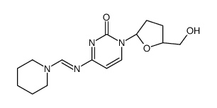 1-[(2R,5S)-5-(hydroxymethyl)oxolan-2-yl]-4-(piperidin-1-ylmethylideneamino)pyrimidin-2-one结构式