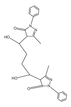 1,4-bis-(1'-phenyl-3'-methyl-5'-pyrazolone-4'-)-1,4-butandione结构式