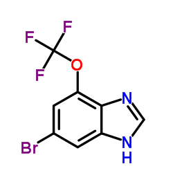 5-Bromo-7-(trifluoromethoxy)-1H-benzimidazole结构式