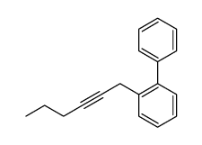 1-phenyl-2-hex-2-ynylbenzene结构式