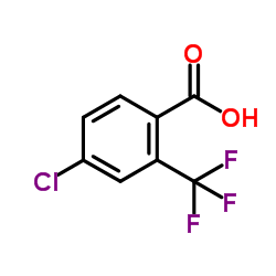 4-Chloro-2-(trifluoromethyl)benzoic acid structure